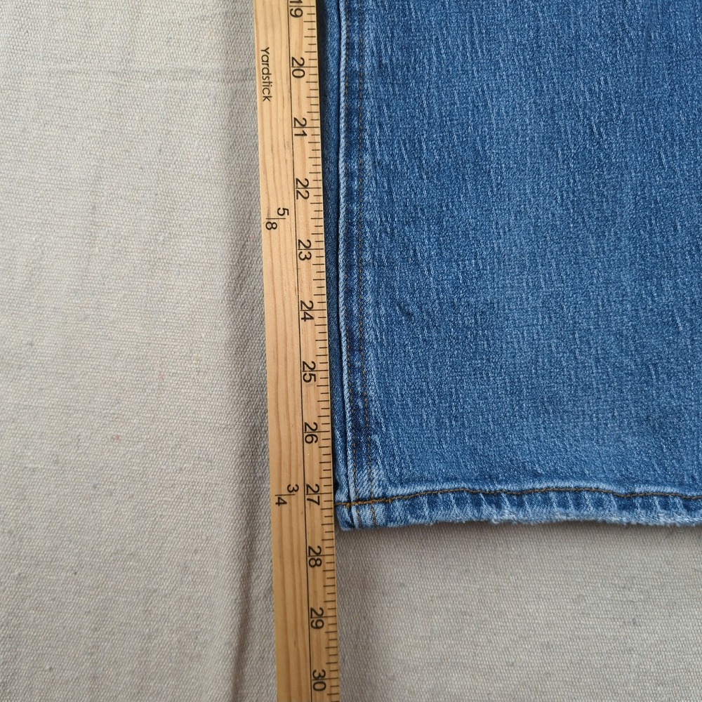 Quince Jeans Womens 28 Blue Stretch High Rise Bella Relaxed Straight - Picture 5 of 16